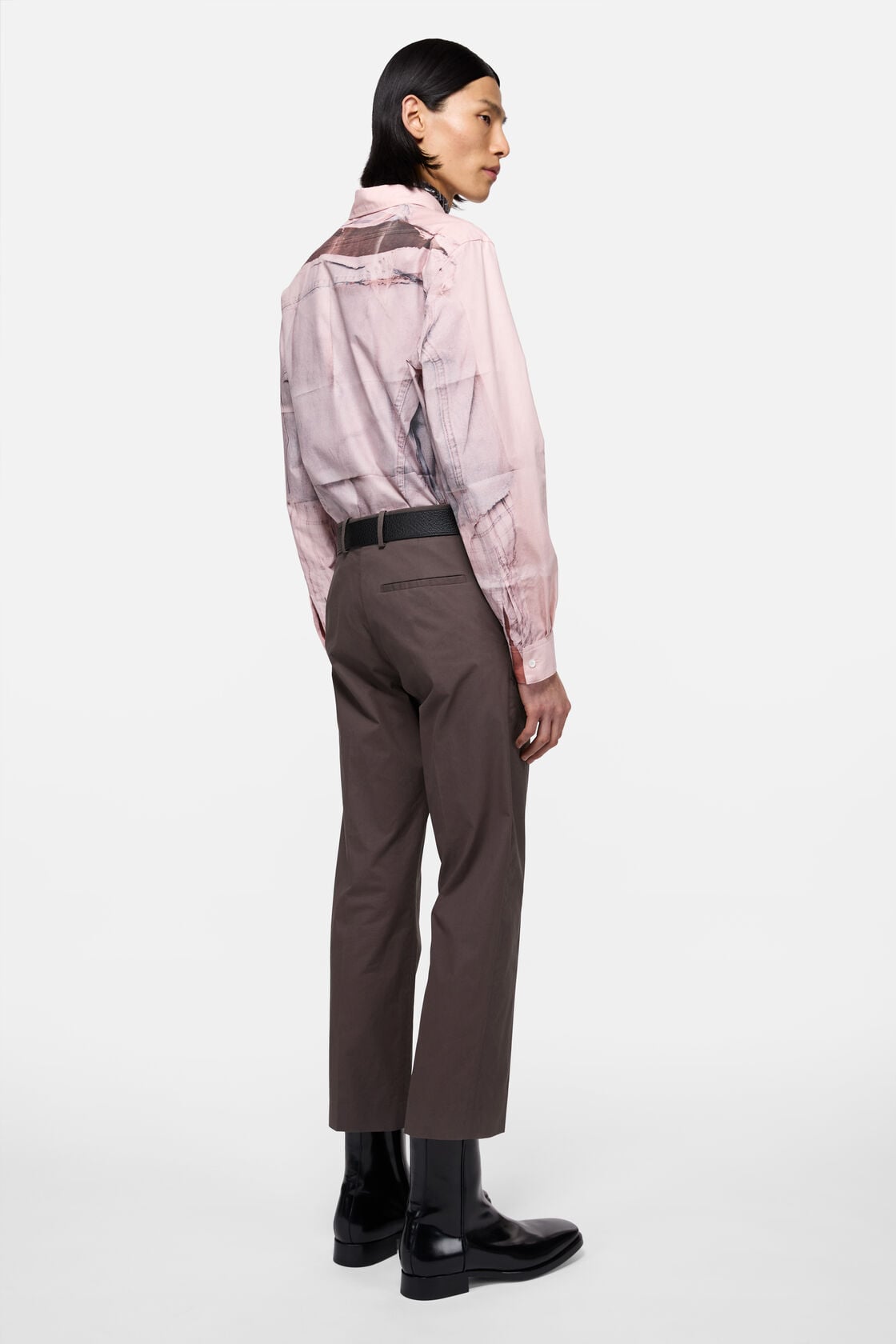Tailored cotton trousers - Faded purple