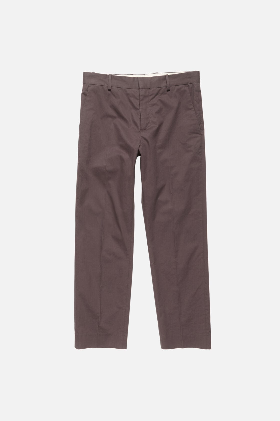 Tailored cotton trousers - Faded purple