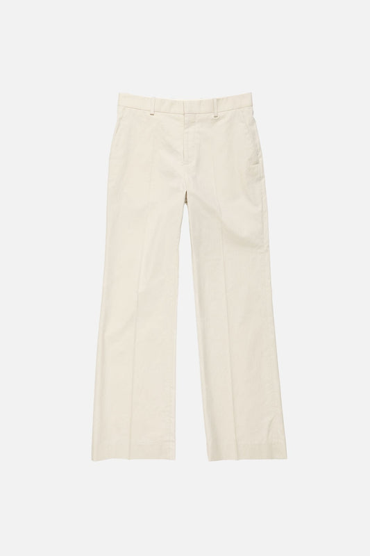 Washed tailored trousers - Light beige