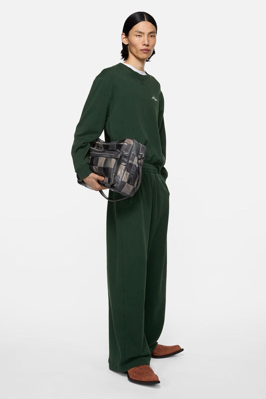Fleece logo sweatpants - Dark green