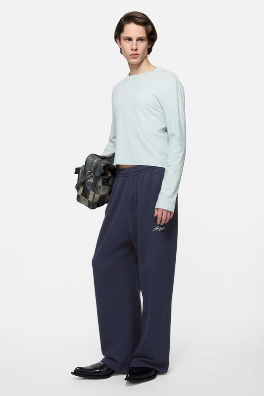 Fleece logo sweatpants - Dark navy