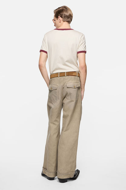 Graphic t-shirt - Off white/burgundy