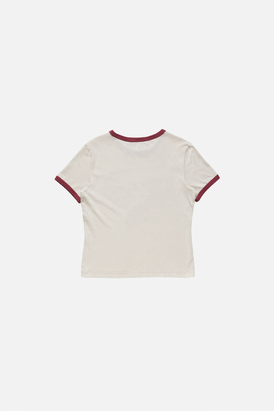 Graphic t-shirt - Off white/burgundy