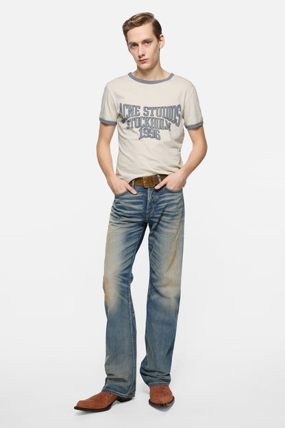 Graphic t-shirt - Off white/grey blue