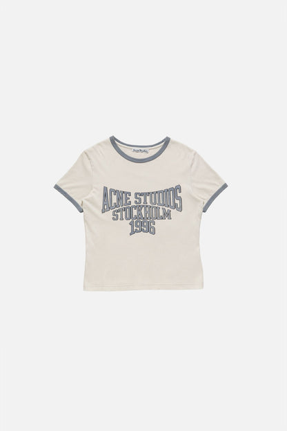 Graphic t-shirt - Off white/grey blue