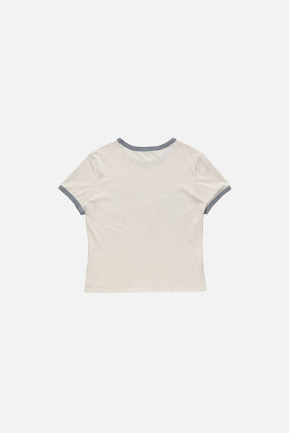 Graphic t-shirt - Off white/grey blue