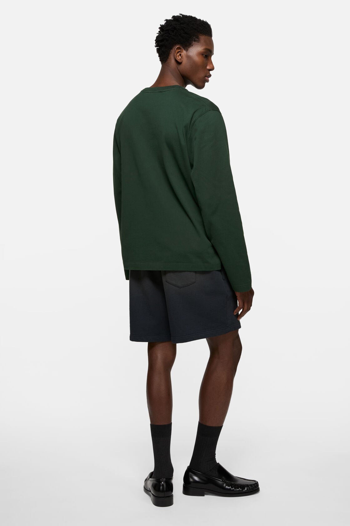 Jersey t-shirt with logo - Dark green