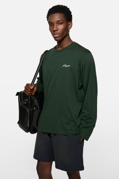 Jersey t-shirt with logo - Dark green
