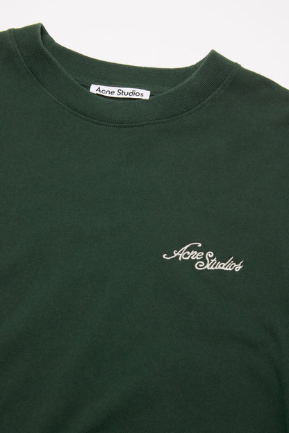 Jersey t-shirt with logo - Dark green
