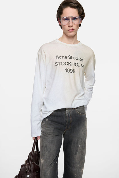 Sprayed 1996 logo t-shirt - Dusty white