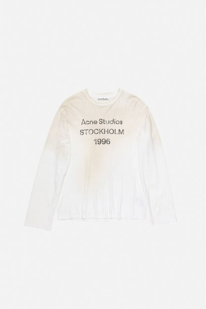 Sprayed 1996 logo t-shirt - Dusty white