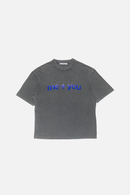 Glitter graphic t-shirt - Faded black