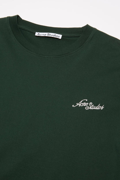 Jersey t-shirt with logo - Dark green