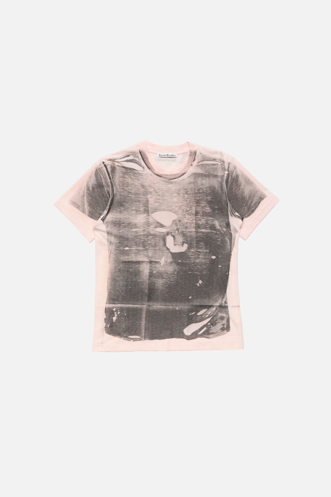 Tromp-l'œil t-shirt - Pink/grey
