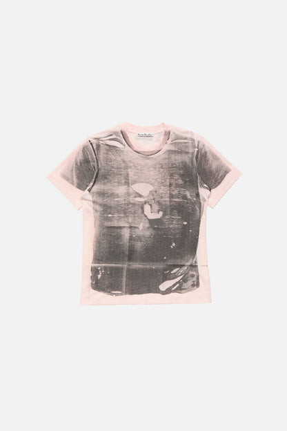 Tromp-l'œil t-shirt - Pink/grey