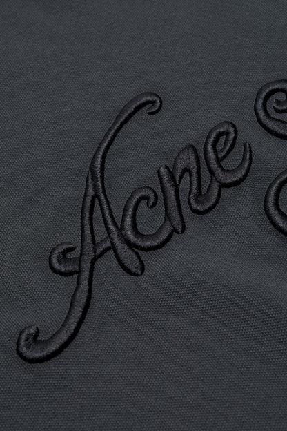 Embroidered logo t-shirt - Faded black