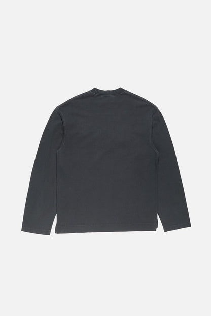 Embroidered logo t-shirt - Faded black