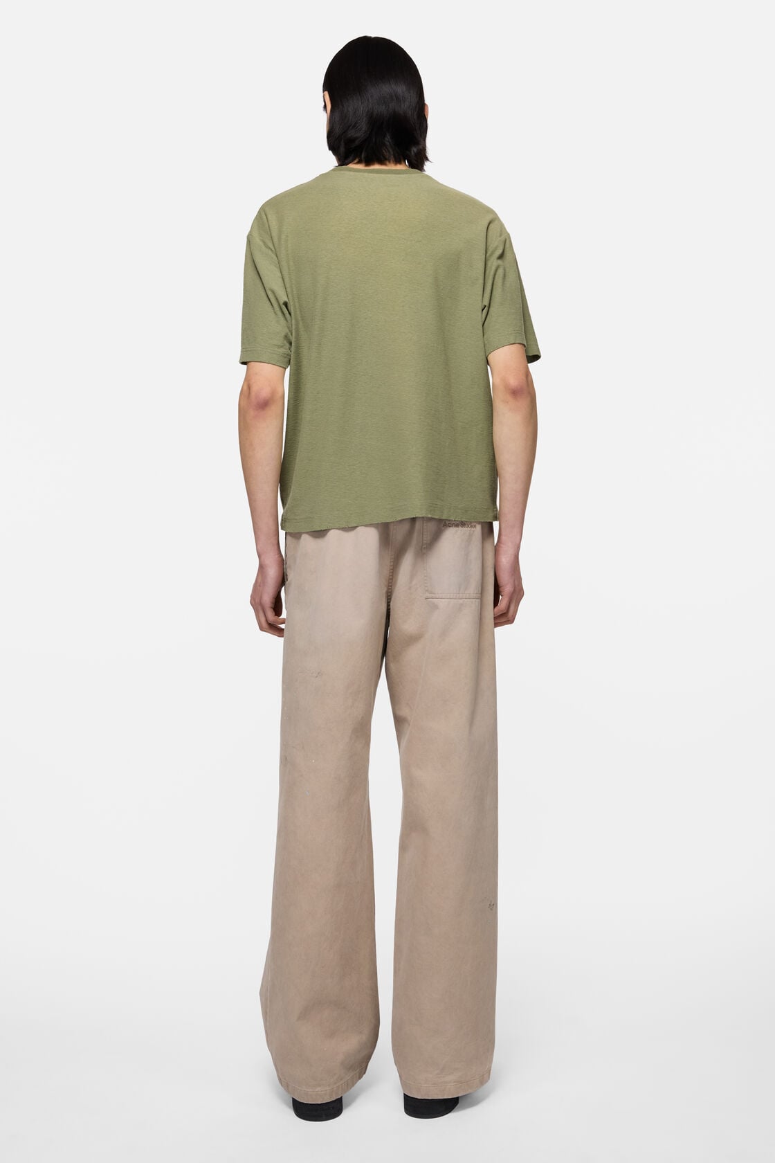 Sprayed logo t-shirt - Olive green