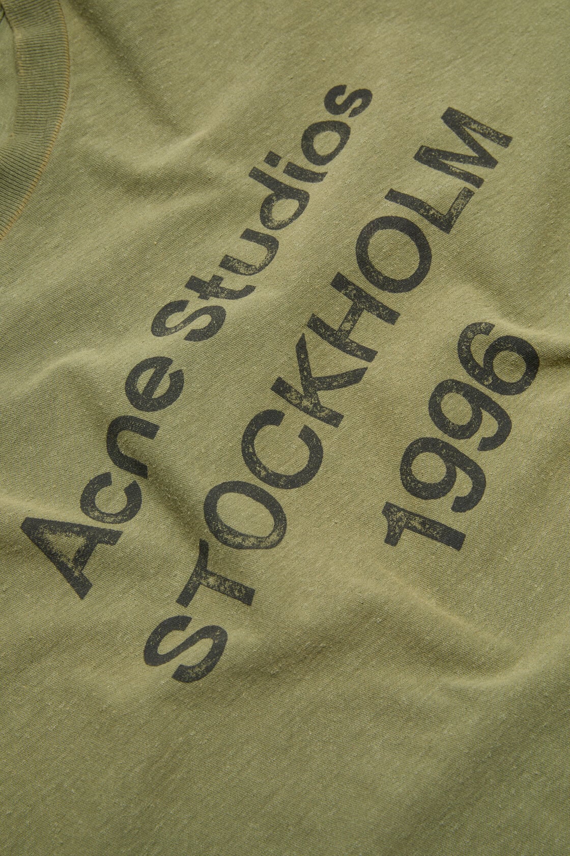 Sprayed logo t-shirt - Olive green