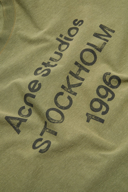 Sprayed logo t-shirt - Olive green