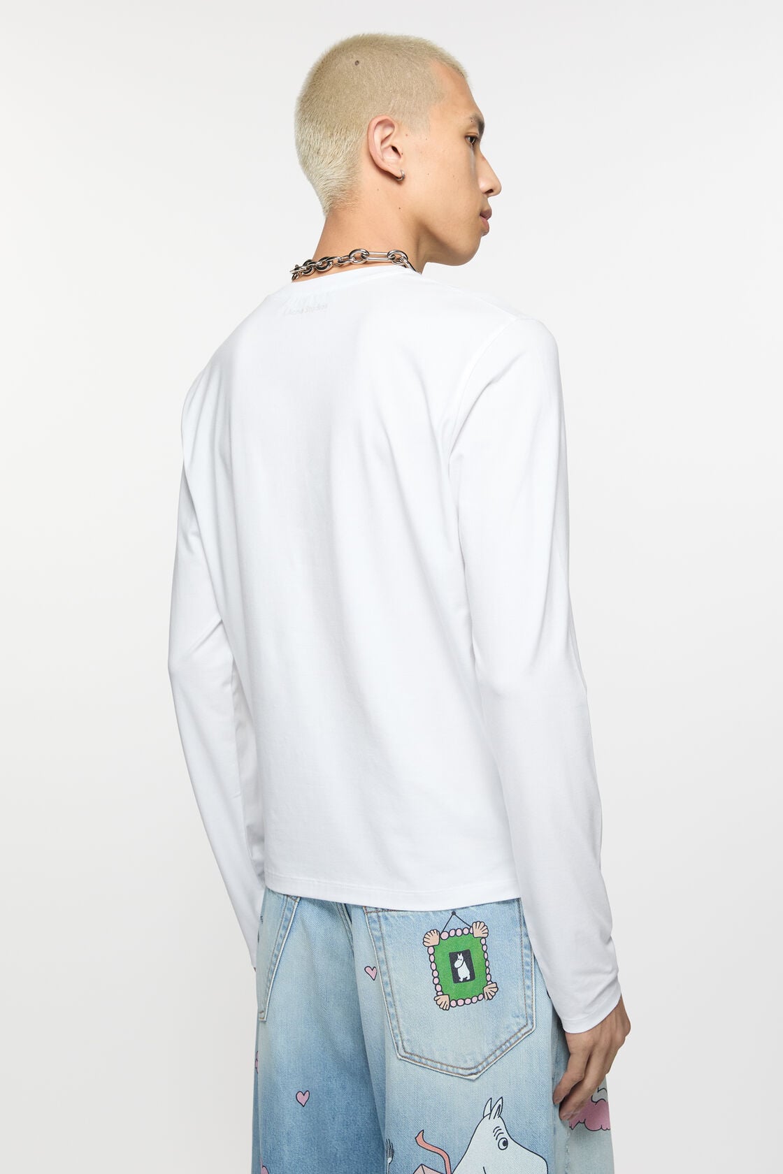 Long sleeve t-shirt - regular fit - Optic White