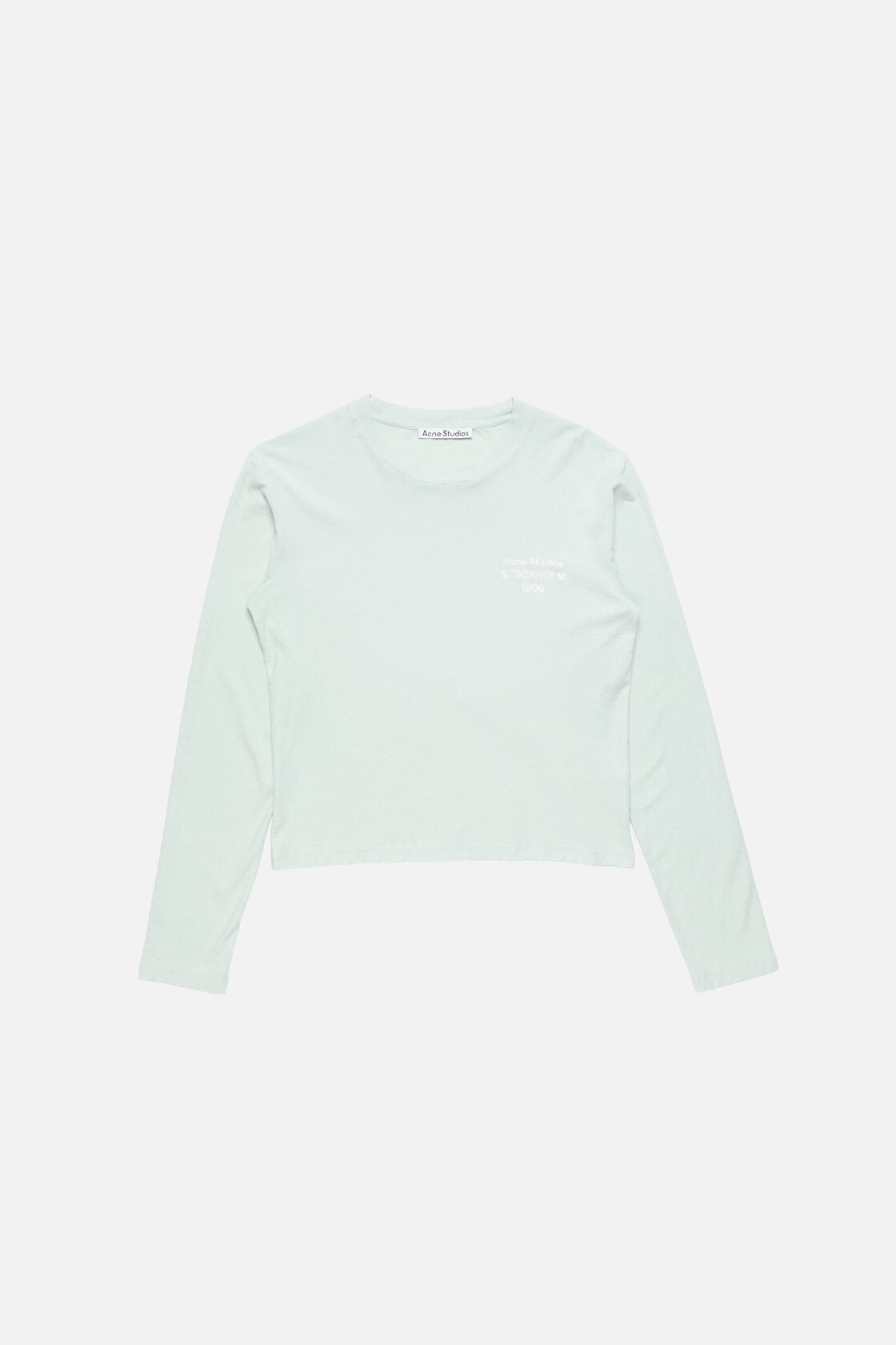 Distressed logo t-shirt - Pale mint