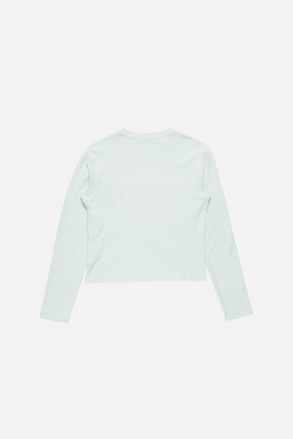 Distressed logo t-shirt - Pale mint