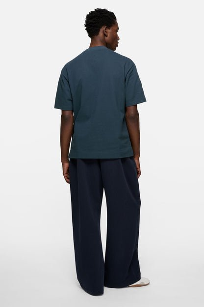 Embroidered logo t-shirt - Deep blue