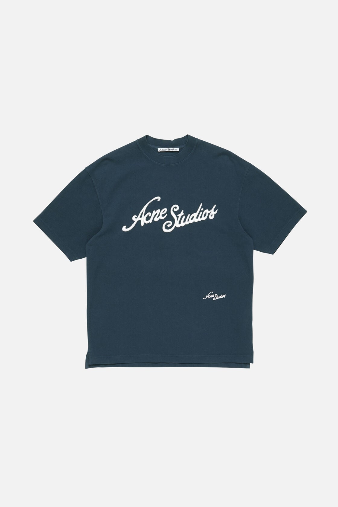 Embroidered logo t-shirt - Deep blue