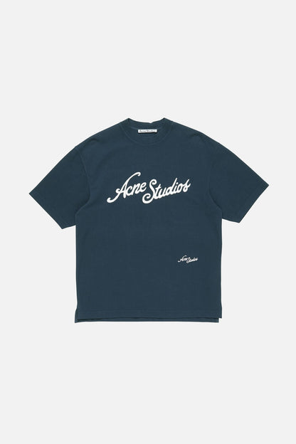 Embroidered logo t-shirt - Deep blue
