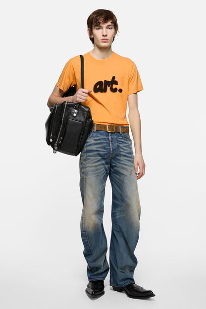 Sprayed graphic t-shirt - Saffron Yellow