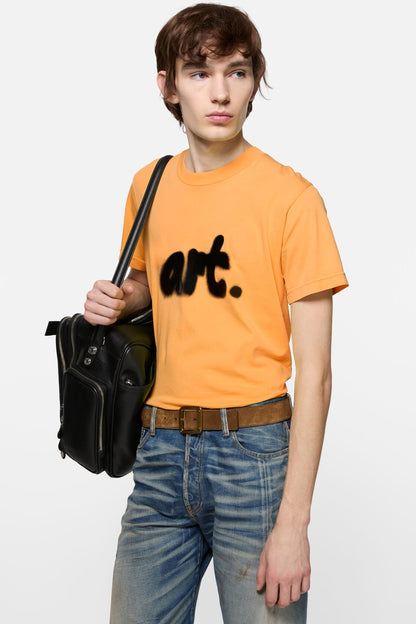 Sprayed graphic t-shirt - Saffron Yellow