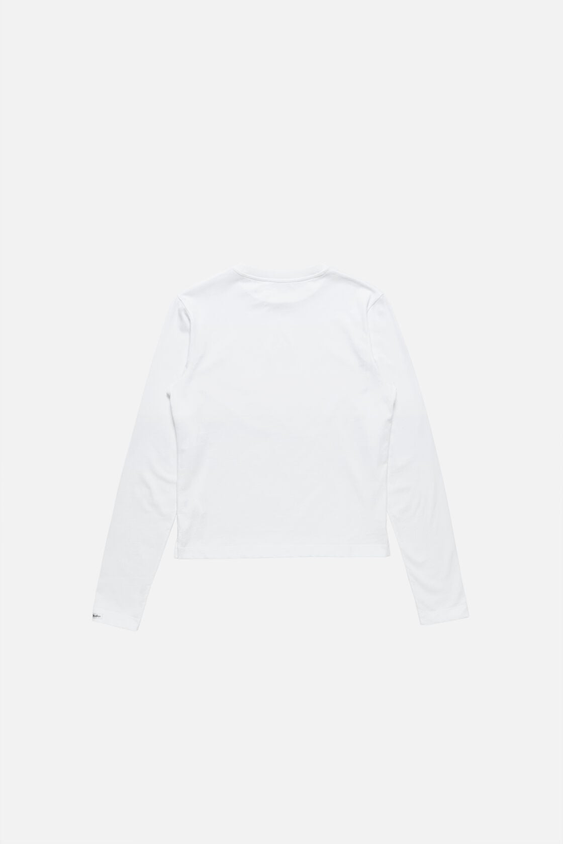Satin label t-shirt - regular - Optic White