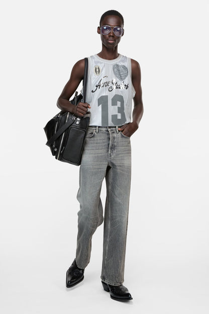 Sports jersey tank top - Grey