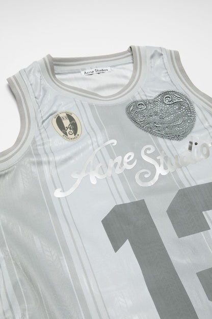 Sports jersey tank top - Grey