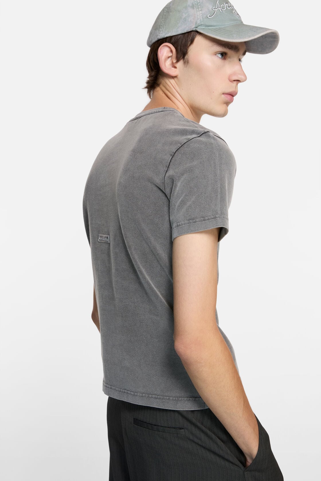 Rubber logo t-shirt - Faded black