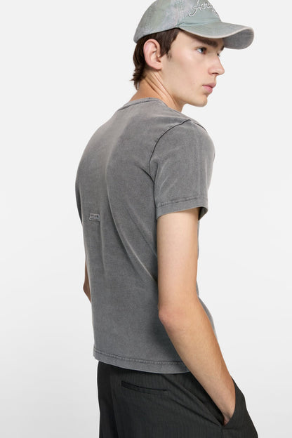Rubber logo t-shirt - Faded black