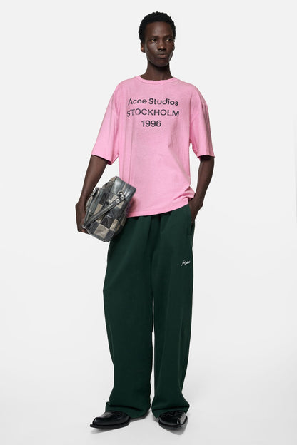 Sprayed logo t-shirt - Cotton candy pink