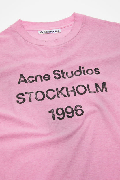 Sprayed logo t-shirt - Cotton candy pink