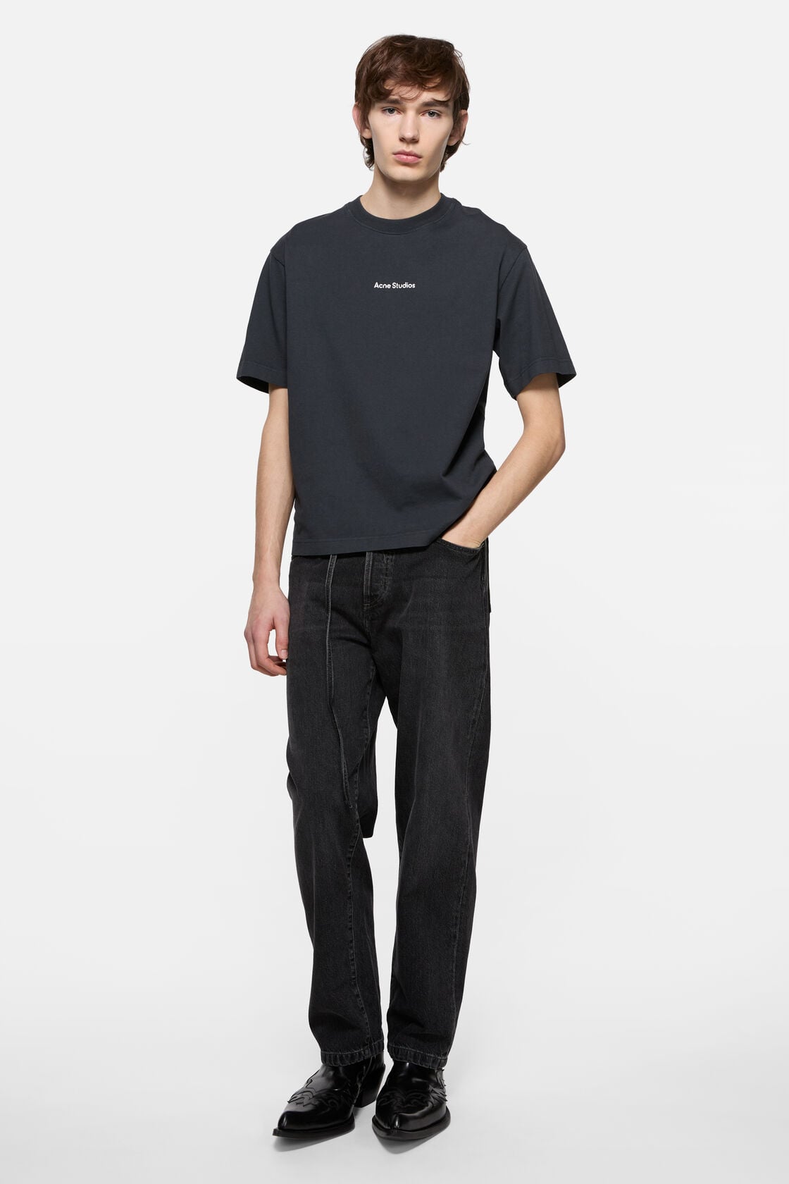 T-shirt stamp logo - Relaxed fit - Black