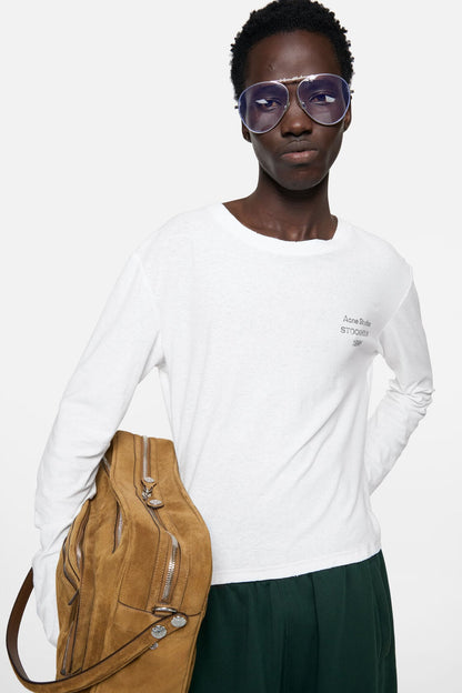 Distressed logo t-shirt - Off white
