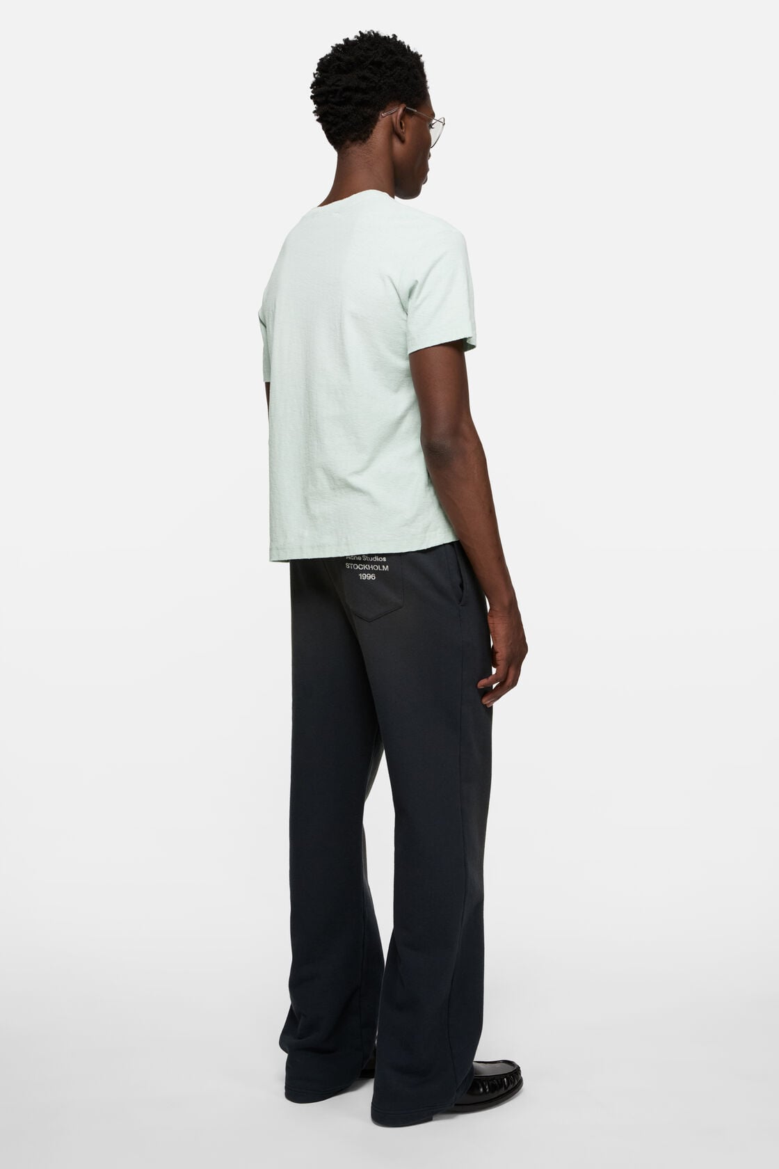 Distressed logo t-shirt - Pale mint
