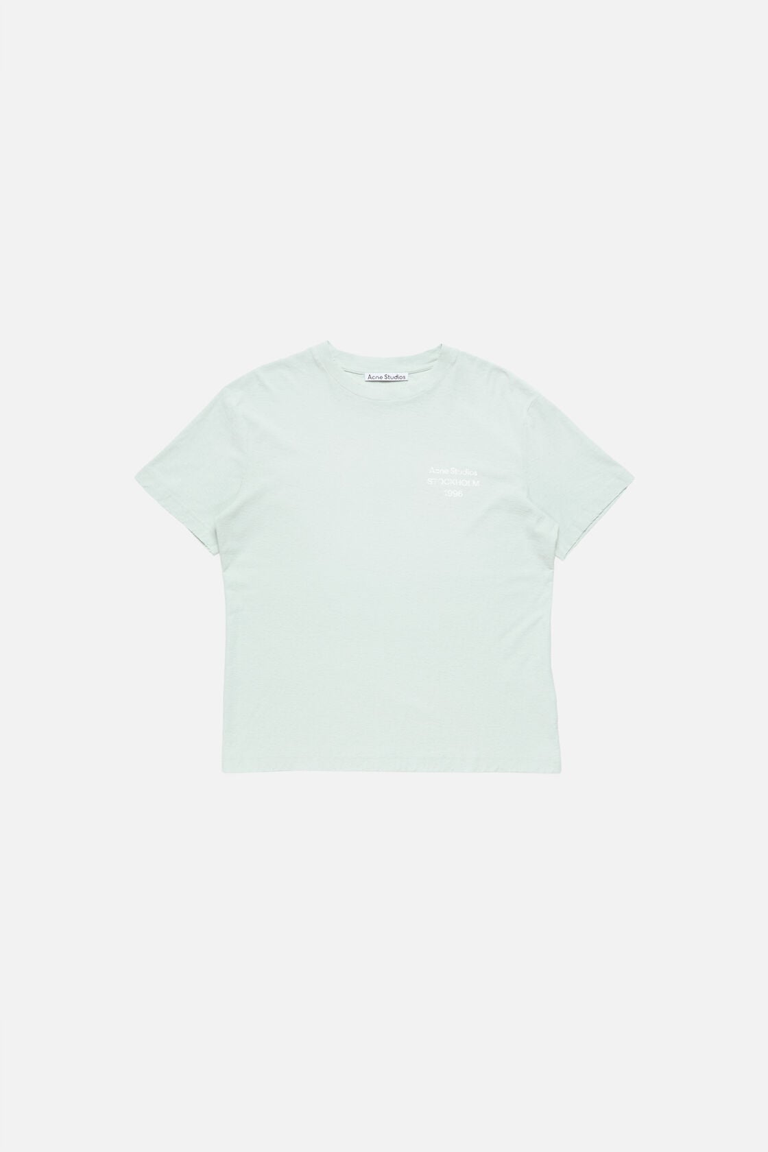 Distressed logo t-shirt - Pale mint