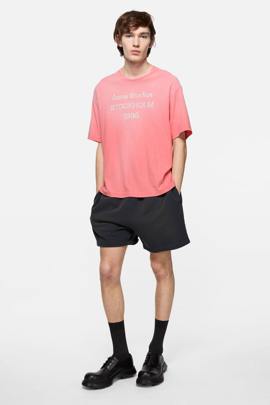 Sprayed logo t-shirt - Tango pink
