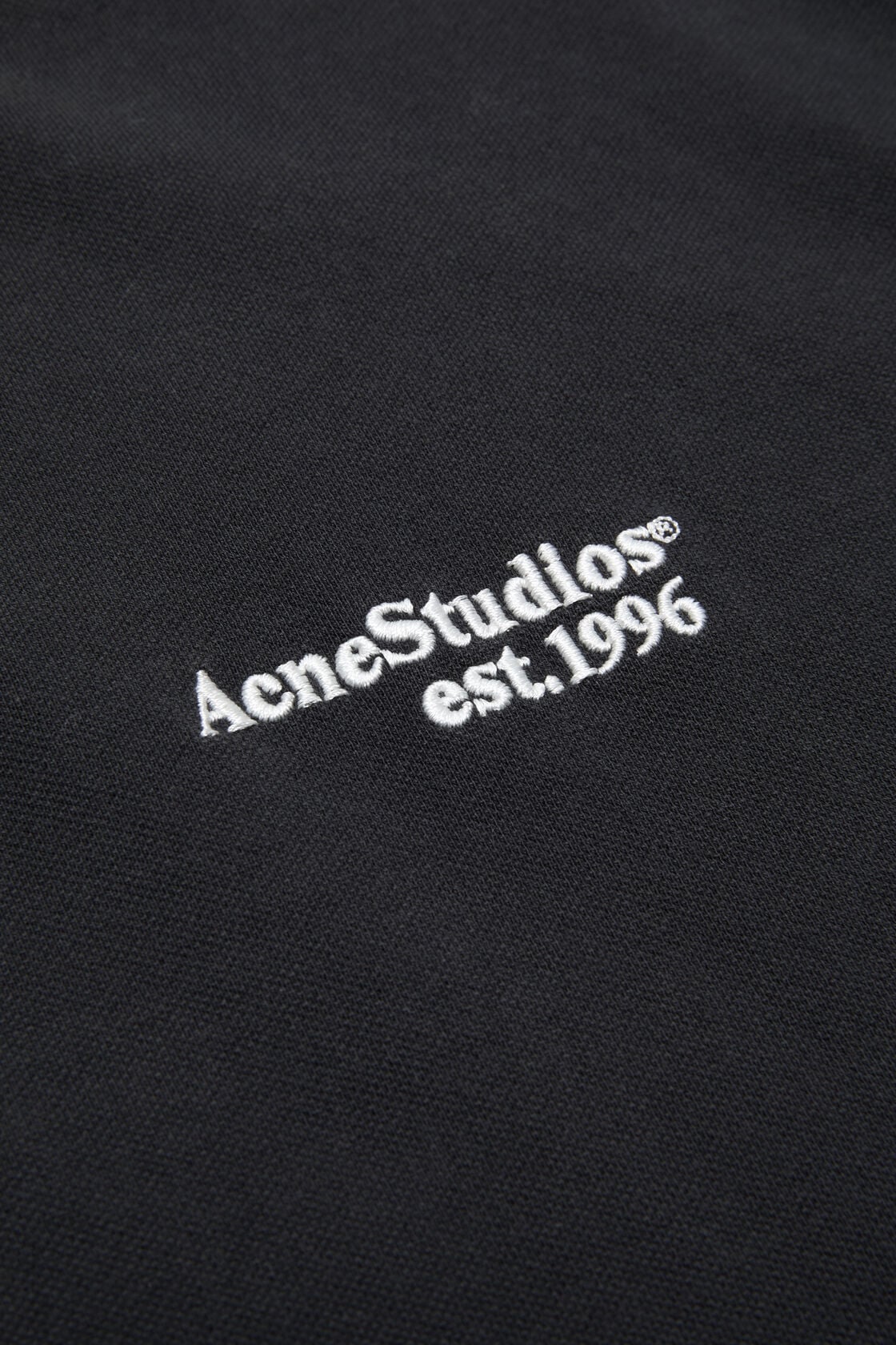 Washed logo polo - Black