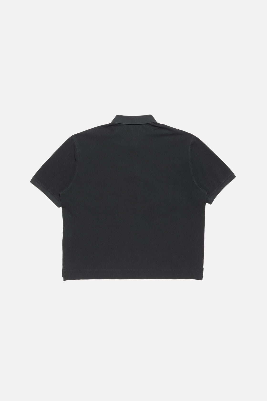 Washed logo polo - Black