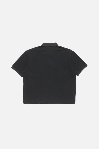 Washed logo polo - Black