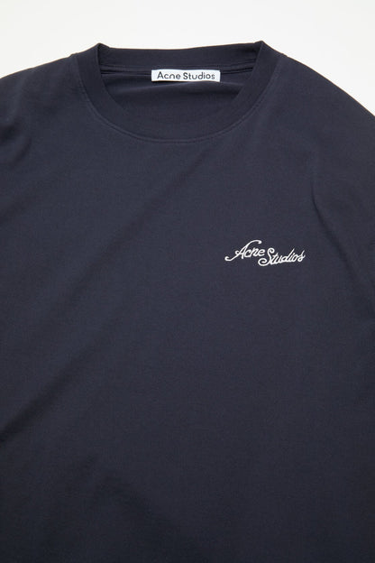 Jersey t-shirt with logo - Dark navy
