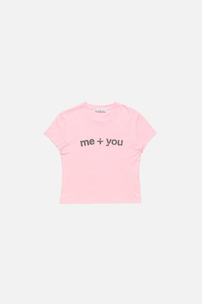 Fitted graphic  t-shirt - Pale Pink