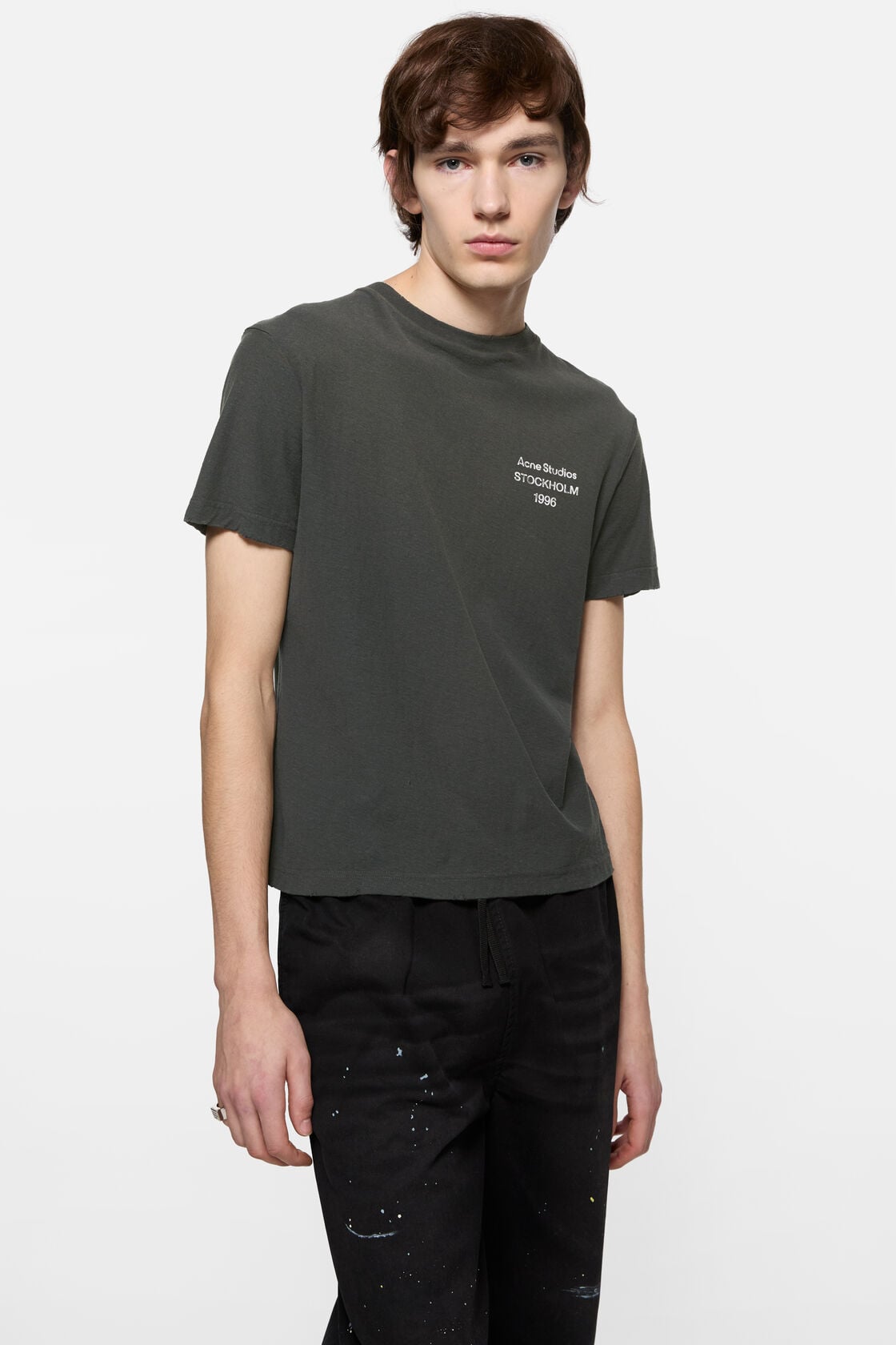 Sprayed logo t-shirt - Faded black